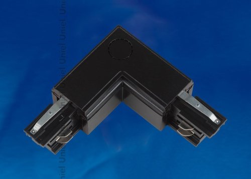 Коннектор для шинопровода L-образный Volpe UBX-A22 Tрехфазный  Черный IP20 картинка 